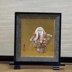 額装された木目込み人形をお譲りします