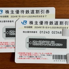 ⭐︎お取引中⭐︎【値下げ】　JR西日本　株主優待券　2枚セット