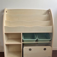 【美品・8/23まで】木製本棚・おもちゃ棚