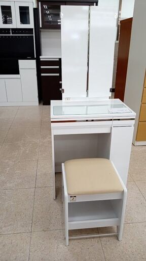★ジモティ割あり★ ニトリ ドレッサー 白 H141×D40×W60 クリーニング済み TJ7719
