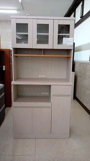 ★ジモティ割あり★ 輸入販売元(株)ベガ・コーポレーション レンジボード グレー H182.5×D41×W90 クリーニング済み TJ7722