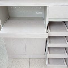 ★ジモティ割あり★ 輸入販売元(株)ベガ・コーポレーション レンジボード グレー H182.5×D41×W90 クリーニング済み TJ7722