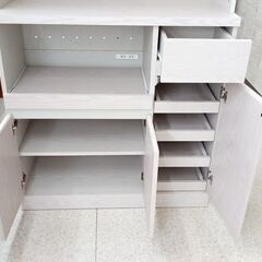 ★ジモティ割あり★ 輸入販売元(株)ベガ・コーポレーション レンジボード グレー H182.5×D41×W90 クリーニング済み TJ7722