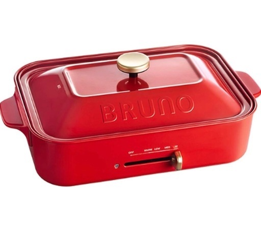 【新品未使用・未開封】BRUNO ブルーノ コンパクトホットプレート　 赤