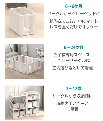 GUMODE ベビーサークル 140×200 (rose) 北中込のベビー用品