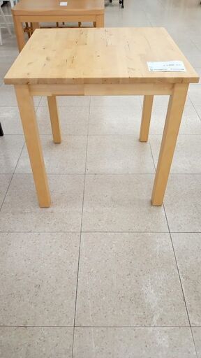 ★ジモティ割あり★ IKEA テーブル ナチュラル H74.5×D73.5×W74 クリーニング済み TJ7731