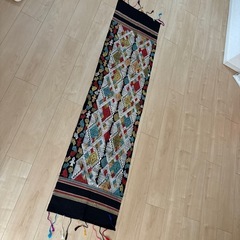 ベッドスカーフ、ショール(ラオスの刺繍) 【新品】