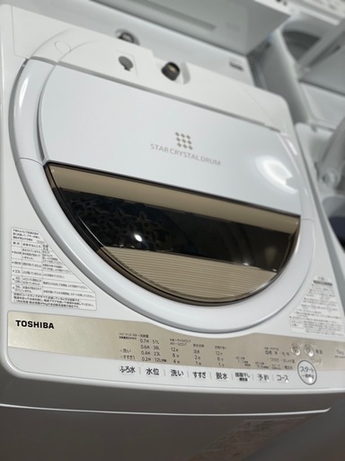 送料・設置込み可　洗濯機　6kg TOSHIBA 2022年