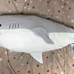 サメ super big ぬいぐるみ グレー シルバー 約80cm