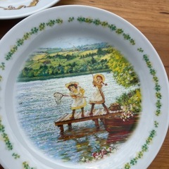 非売品 皿 食器　3枚セット 世界名作劇場 未使用品の画像