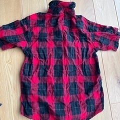 半袖シャツ　ネルシャツ　チェック　Mサイズ　美品の画像