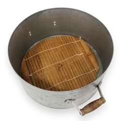24Y508 ジ4 羽釜 せいろ セット 直径26cm 蒸し器 アルミ 調理器具 はがま レトロ 中古品の画像