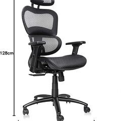 【取引完了】オフィスチェア(リクライニング/アームレスト・ヘッドレスト調節可能）の画像