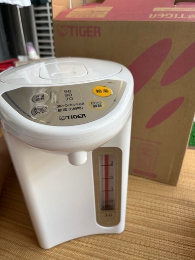 タイガー　電動ポット　3L 未使用品