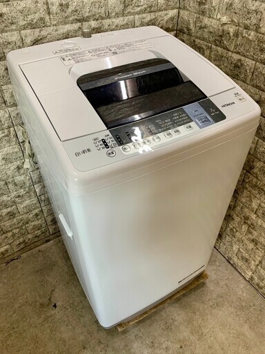 【美品】大阪送料無料★3か月保障付き★洗濯機★2016年★日立★7.0kg★NW-7WY-W★S-253
