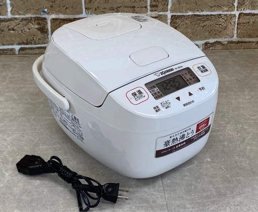 象印 極め炊き マイコン炊飯ジャー 3合 2023年製 NL-BE05 ZOJIRUSHI 炊飯器 ソフトホワイト
