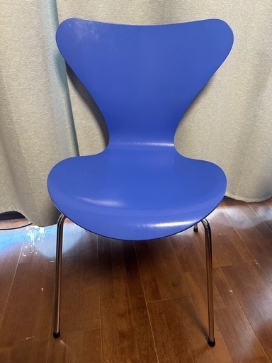 フリッツハンセン　セブンチェア　ラッカーブルー　1994年製