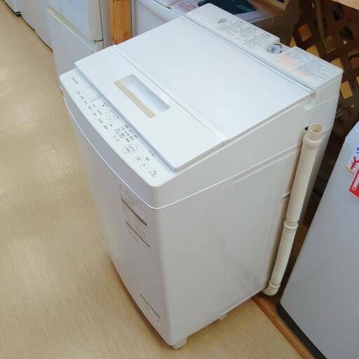 TOSHIBA☆全自動洗濯機☆7㎏☆AWー7Ｄ6(Ｗ)☆2017年製☆動作OK(保証３ヵ月）・清掃済み☆中古品☆【こちらは店舗です。浜村鹿野温泉ICから3分 買取本舗 宮本リサイクル 営業時間9～19時 定休日水曜のみ←連絡できませんm(_ _)m