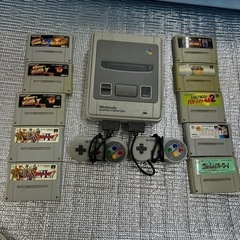 ジャンクスーパーファミコン本体　ソフト