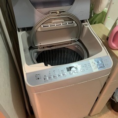 乾燥機能付き洗濯機　シャープの画像