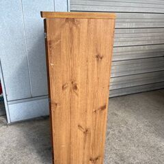 ガラスキャビネット アンティーク風 ガラス戸棚 本棚 幅85*奥行46*高さ124の画像