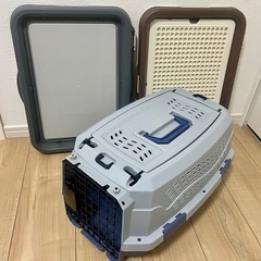【小型犬用】ペットキャリア・トイレトレー3点セット
