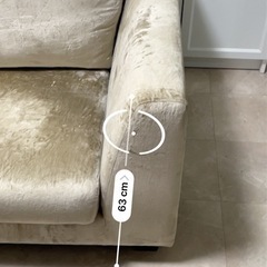 美品　 3人ソファの画像
