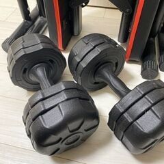 可変式ダンベル（10kg×2）その他バーベル ダンベル