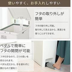 フタ付き ペダル式 ゴミ箱 45Lの画像