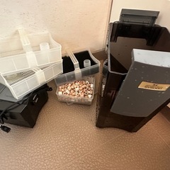 【最終 期間値引き】水槽、外部フィルター、小物セット の画像