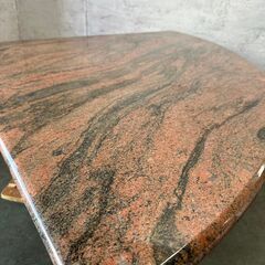 【直接引取限定】 【天然大理石】 コーナーテーブル 120cm 大理石テーブル N0286の画像