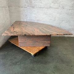【直接引取限定】 【天然大理石】 コーナーテーブル 120cm 大理石テーブル N0286の画像