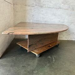 【直接引取限定】 【天然大理石】 コーナーテーブル 120cm 大理石テーブル N0286の画像