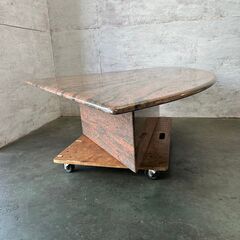 【直接引取限定】 【天然大理石】 コーナーテーブル 120cm 大理石テーブル N0286の画像