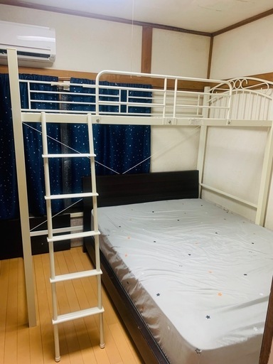 ロフトベッド白