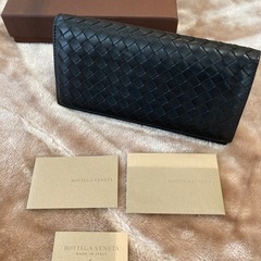 箱付BOTTEGA VENETAボッテガヴェネタ小銭入れ有ロングウォレット長財布