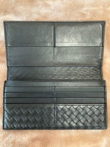 箱付BOTTEGA VENETAボッテガヴェネタ小銭入れ有ロングウォレット長財布