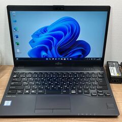 タッチパネル〉03286 富士通 LIFEBOOK U938/S i5-7200U 8GB/SSD256GB 第7世代 Windows11 Office 軽量