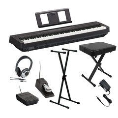 YAMAHA P-45B 電子ピアノ 88鍵盤 Xスタンド・Xイス・ダンパーペダル・ヘッドホンセットの画像