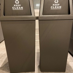 45ℓゴミ箱　2個セット　スタッキングペール　