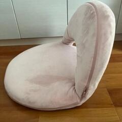 座椅子　2つセット　ピンク　ネイビー　収納　ニトリ　スリム収納座椅子　折り畳みの画像