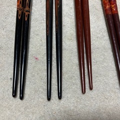 塗り箸　竹箸　7膳　セットの画像