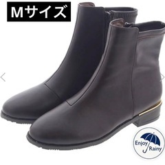 【新品】バックストレッチメタルラインヒールレインブーツ