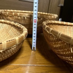 お値下げしました！　竹ザル　3枚セットの画像