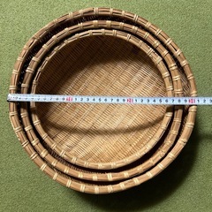 お値下げしました！　竹ザル　3枚セットの画像