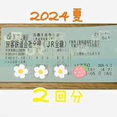青春18切符2回分【お取引相手確定】