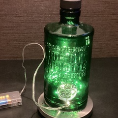 PORT CHARLOTTE  空き瓶利用　卓上ライト　手作り品の画像