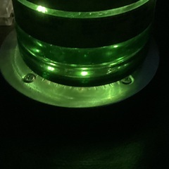 PORT CHARLOTTE  空き瓶利用　卓上ライト　手作り品の画像