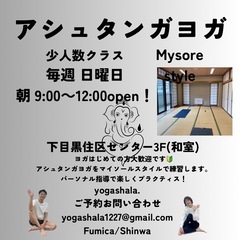 ☘️目黒　アシュタンガヨガ　少人数クラス
