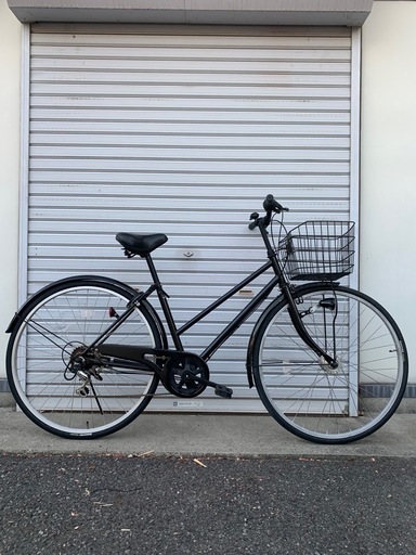 【整備士による点検済】　☆前後タイヤ新古品☆   27型　6S  LEDオートライトシティーサイクル　防犯登録料込価格︎‼︎